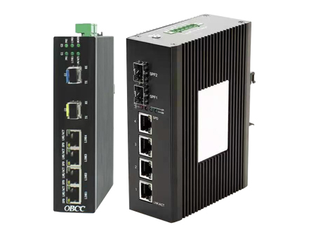 百兆非網管2光4電工業(yè)級POE交換機